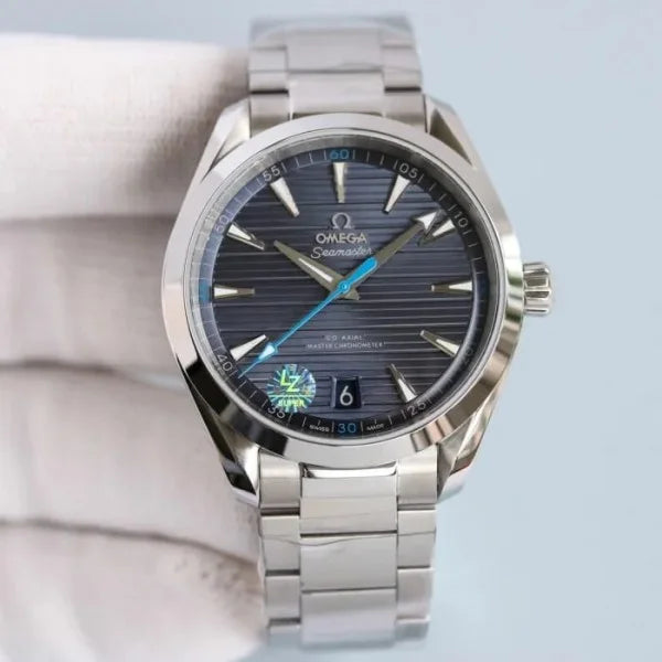 Omega Sea Master Aqua Terra 150M Silver Blue