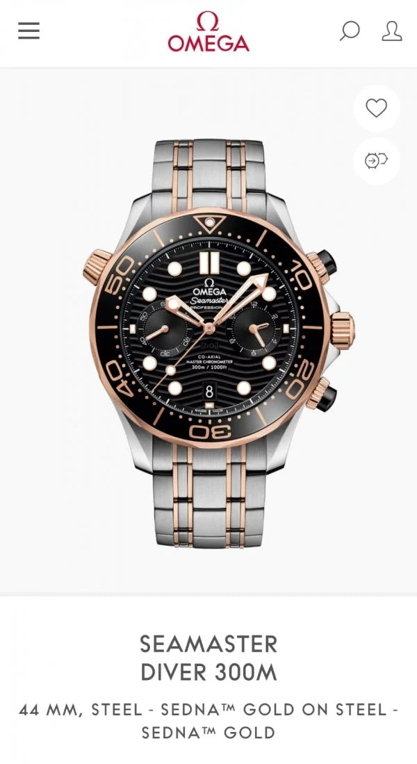 Omega Sea Master Diver 300 Chronograph